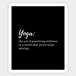 funny yoga sayings Magnet